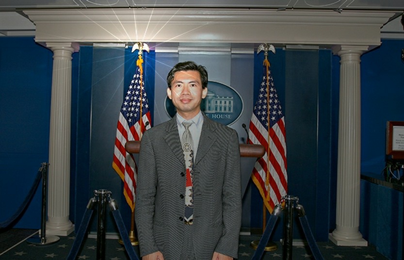 Charles Chen at the White House Press Room